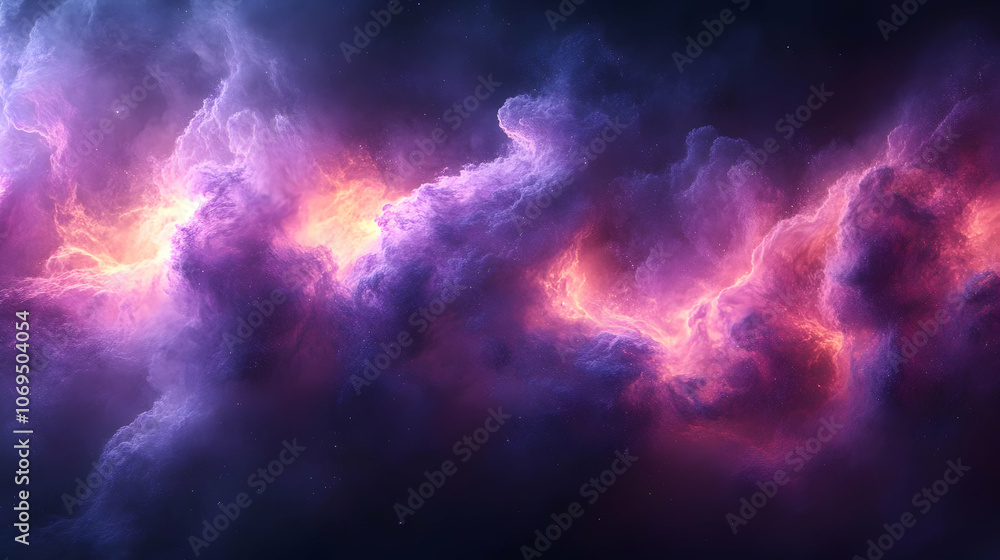 Abstract Background of Purple and Pink Nebula with Stars Abstract Background of Purple and Pink Nebula with Stars