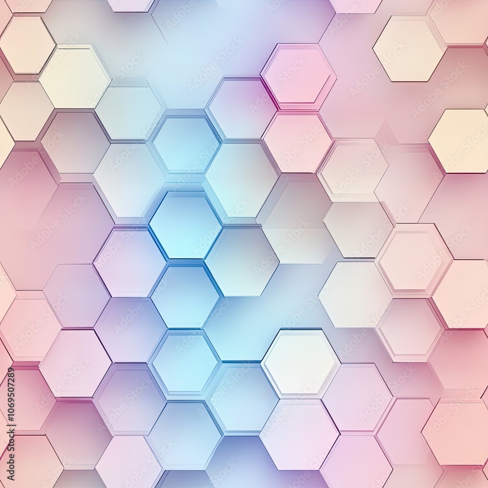 Abstract Geometric Hexagon Pattern with Gradient Colors Abstract Geometric Hexagon Pattern with Gradient Colors
