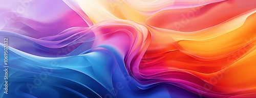 Wallpaper Mural Colorful Gradient Spiral Background with Curved Shapes in Blue, Purple, and Orange for Modern Poster Design Torontodigital.ca