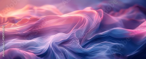 Colorful Gradient Waves Fluid Shapes Pink Blue Purple Red Abstract Background High Resolution Vibrant Lighting Detailed Texture