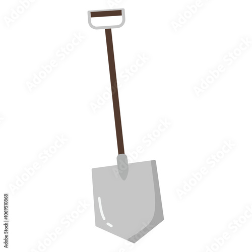 gardening or farm shovel tool illustration