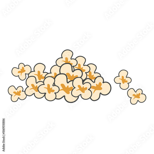 Homemade Kettle Corn Popcorn illustration