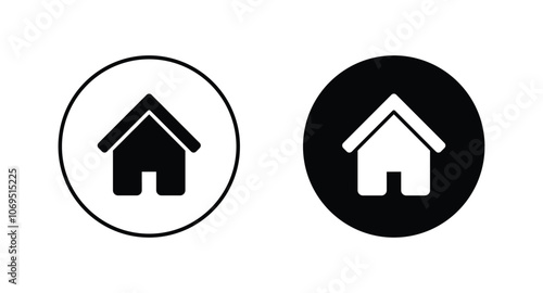 web Home Icon. House icon Vector