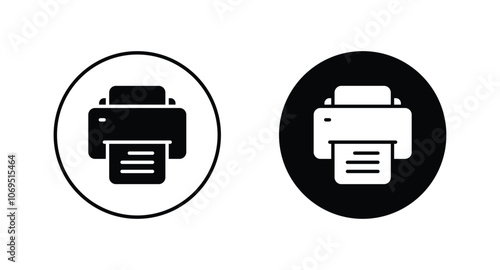 Printer icon. print symbol vector