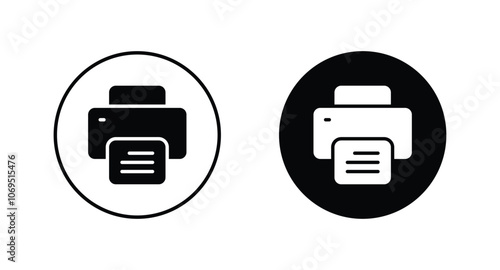 Printer icon. print symbol vector