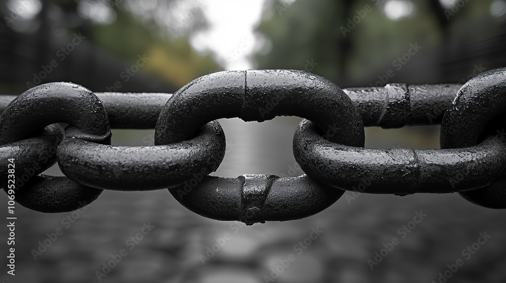 A chain symbolizes both connection and broken links, representing relationships. A chain symbolizes both connection and broken links, representing relationships.