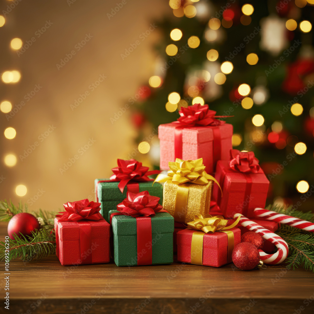 クリスマスツリーとプレゼント クリスマスツリーとプレゼント