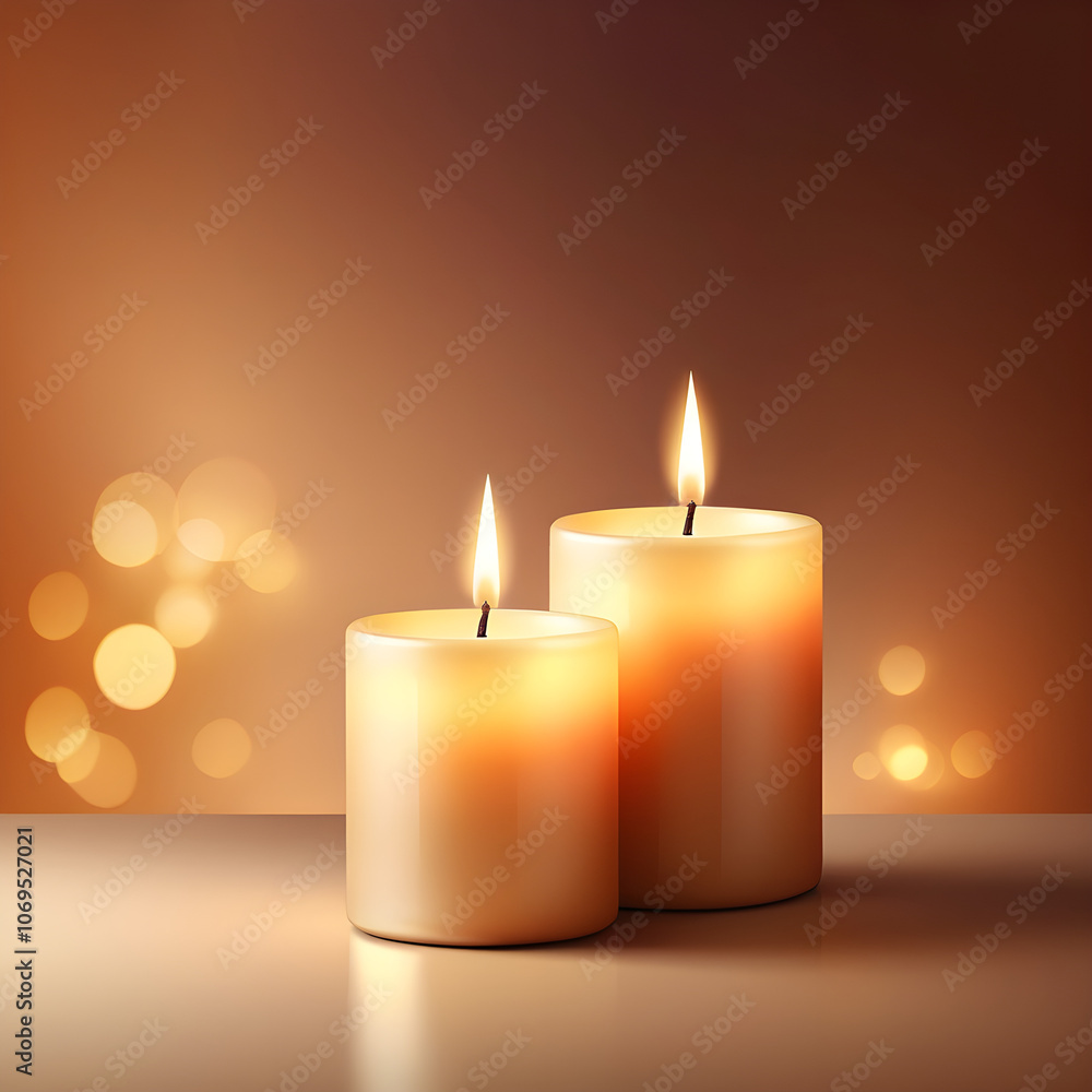 illuminated background with candle flames illuminated background with candle flames