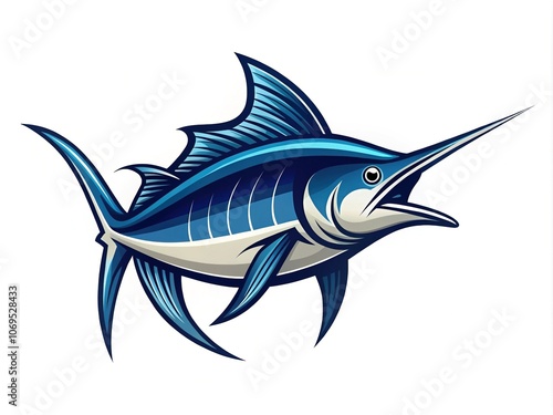 ## Marlin Fish Logo Design Rewrites: