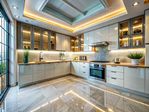 Minimalist Istanbul kitchen design, 2024 elegance.