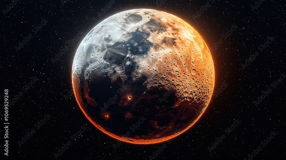 A stunning view of the moon illuminating the night sky during a lunar event A stunning view of the moon illuminating the night sky during a lunar event