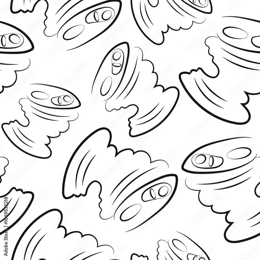 seamless pattern with tin cans drawn in contour, to fight against environmental pollution day seamless pattern with tin cans drawn in contour, to fight against environmental pollution day