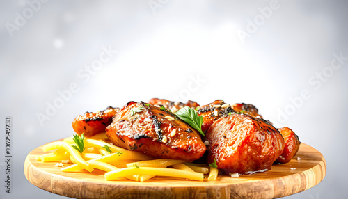 Portugese food highlighted by white, png photo