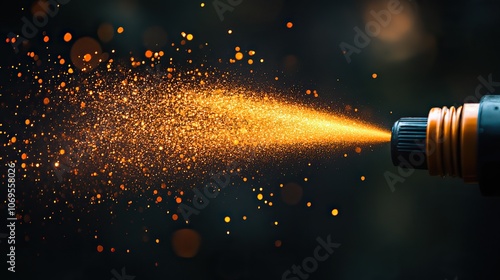 A product spray showcases powder coating technology, ideal for industrial applications and protective finishes.