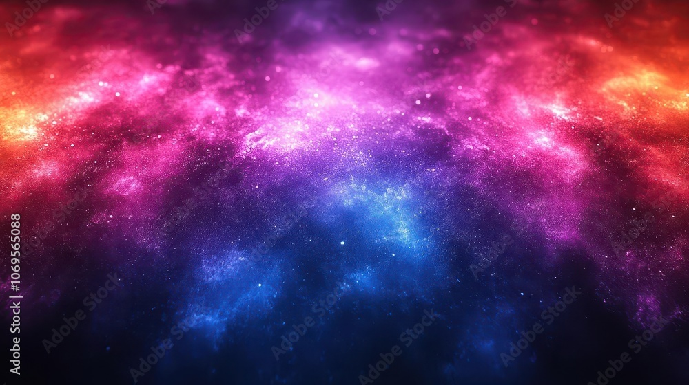 Fototapeta premium deep, dark grainy gradient blending hues of blue, magenta, pink, purple, and black, creating a striking atmospheric backdrop ideal for posters, banners, and artistic expressions