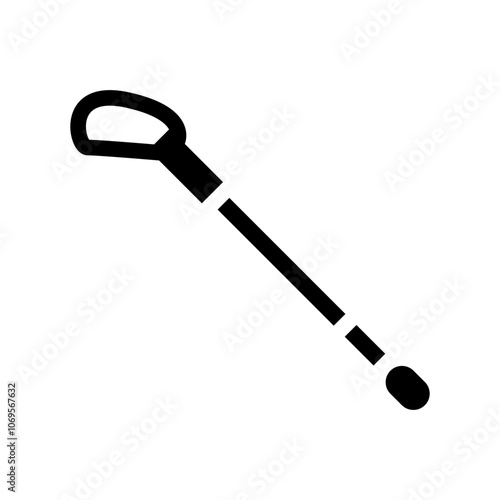 Whiteible cane icon