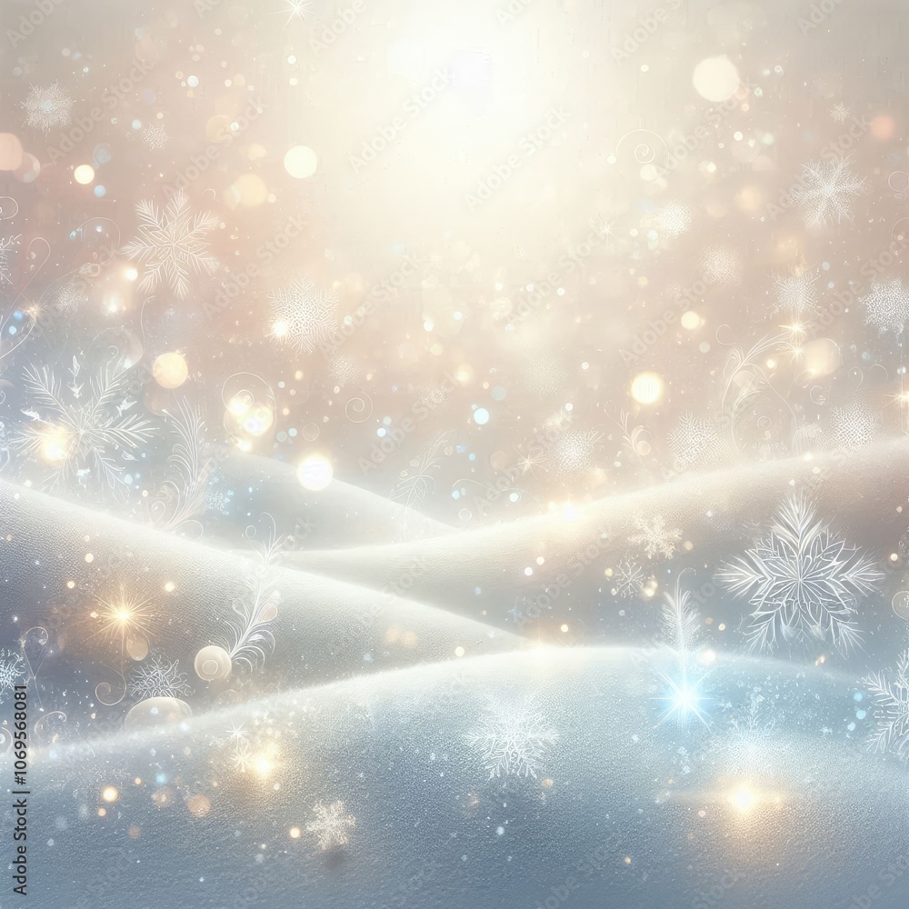 a serene winter scene featuring a gentle snowfall, where delicate snowflakes dance through the chilly air against a white background. Incorporate soft, glowing lights that reflect off the snowflakes, a serene winter scene featuring a gentle snowfall, where delicate snowflakes dance through the chilly air against a white background. Incorporate soft, glowing lights that reflect off the snowflakes,
