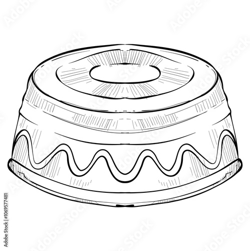 Handdrawn Muslim Cap Illustration