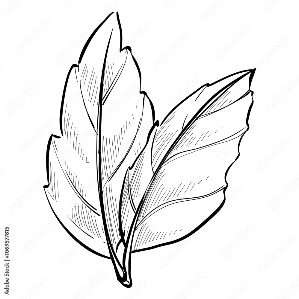 Handdrawn Leaf Illustration Handdrawn Leaf Illustration