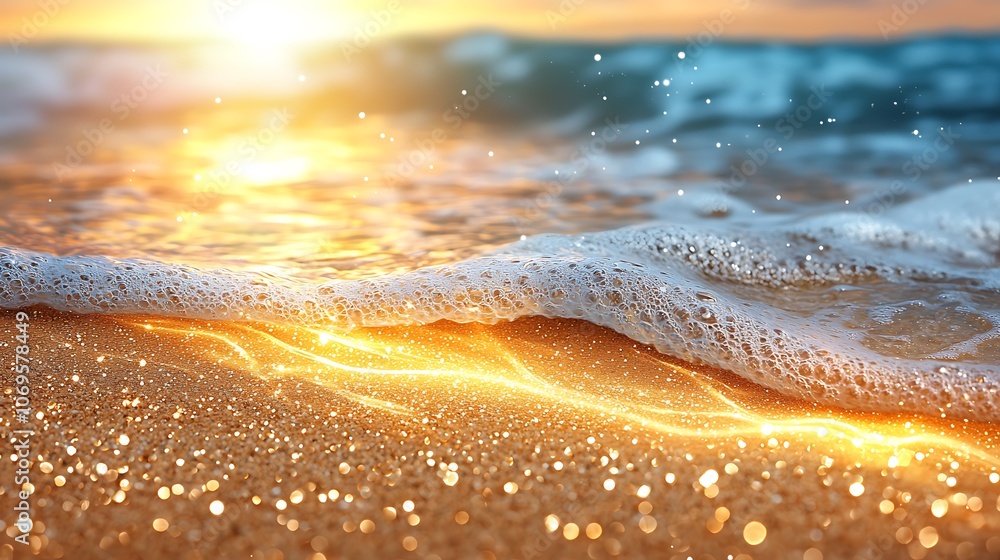 The close up image captures the intricately detailed texture of a sandy beach The close up image captures the intricately detailed texture of a sandy beach