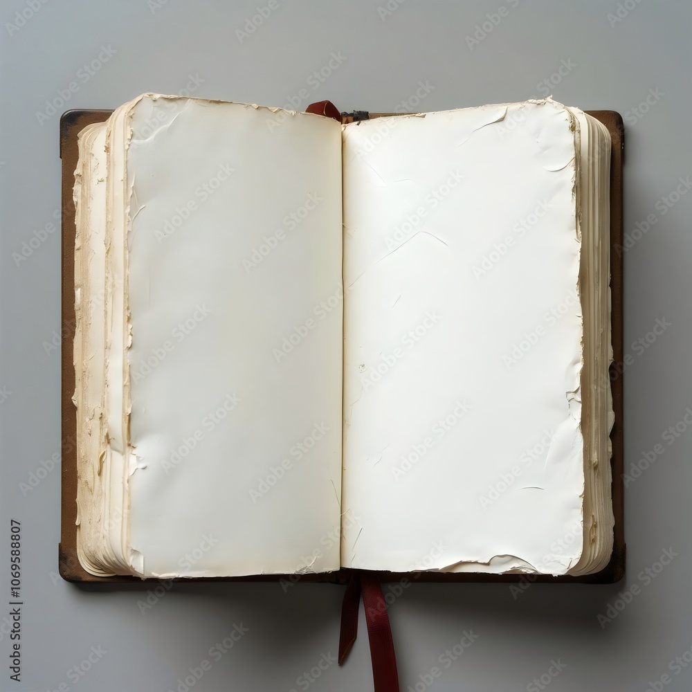 Naklejka premium open old book