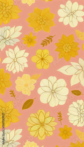 Wallpaper Mural  floral pattern wallpaper  Torontodigital.ca