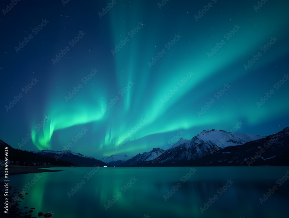 Northern Lights Landscape Background Northern Lights Landscape Background
