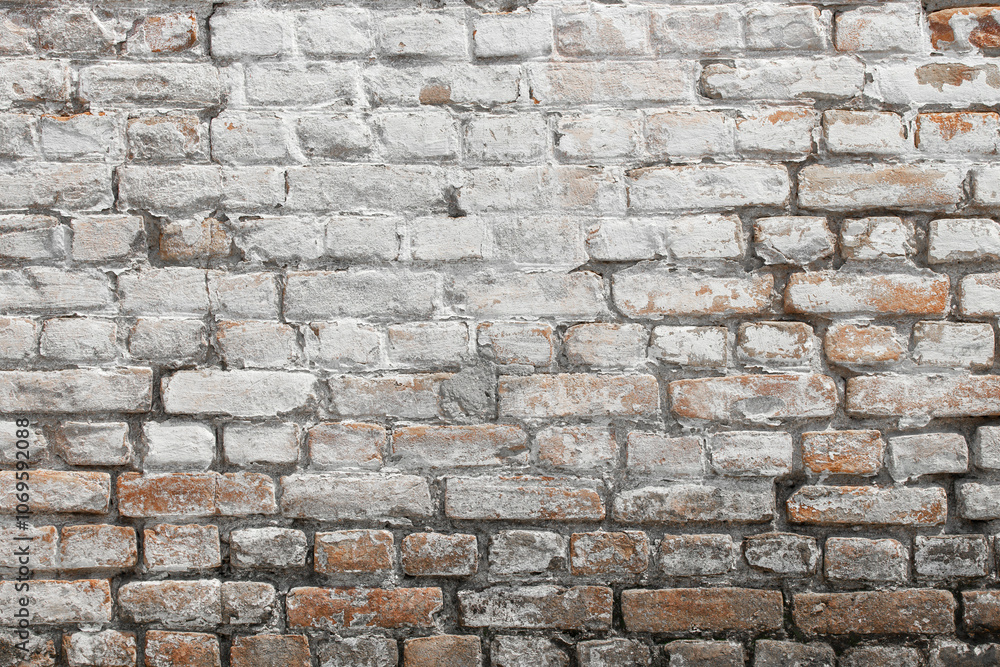 White shabby grungy brick wall. Free space for an inscription. Can be used as a background or poster. Fragment of a red brick wall with bumps and textured plaster.
White shabby grungy brick wall. Free space for an inscription. Can be used as a background or poster. Fragment of a red brick wall with bumps and textured plaster.