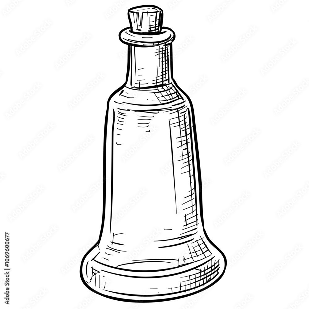 different bottle handdrawn illustration different bottle handdrawn illustration