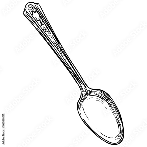 teaspoon handdrawn illustration