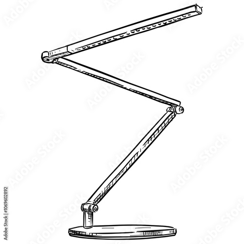 desk lamp handdrawn illustration