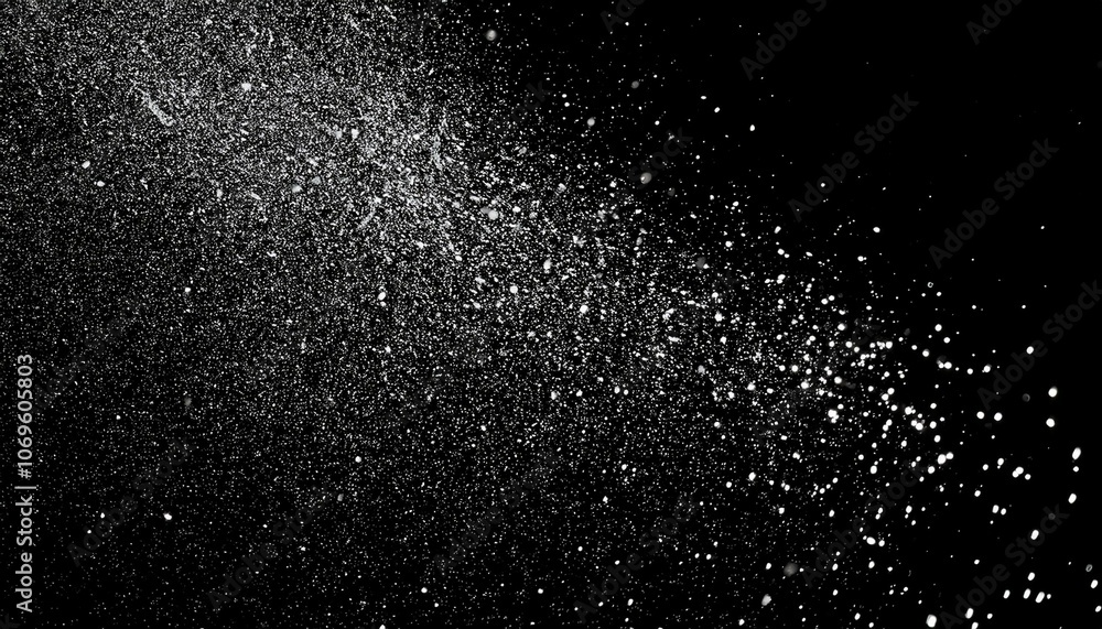 Obraz premium water drops on black background