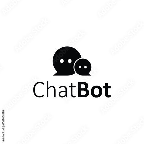 chat bot logo icon vector