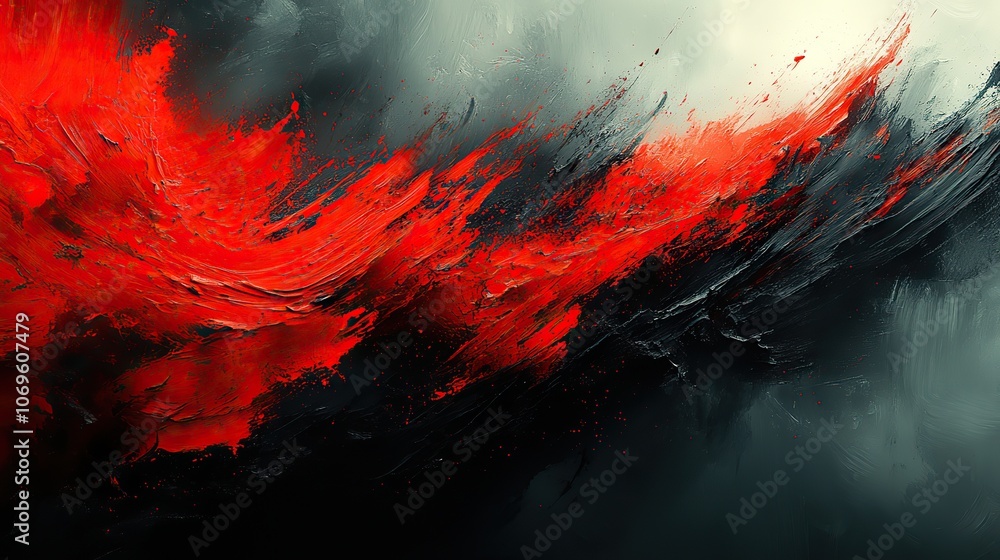 Abstract conceptual art features a design representing a disfunctional state of mind with textured brush strokes. Abstract conceptual art features a design representing a disfunctional state of mind with textured brush strokes.