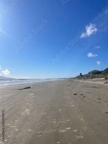 Kapiti coast nz along beach  photo