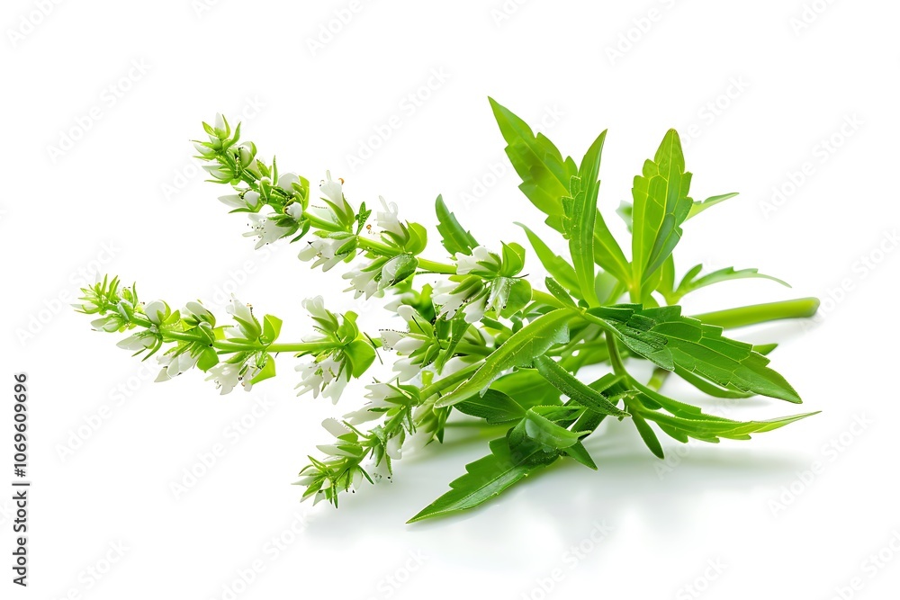 Wormwood Flower isolated on white background.close up. Wormwood Flower isolated on white background.close up.