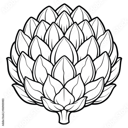 Hand-drawn artichoke vector illustration