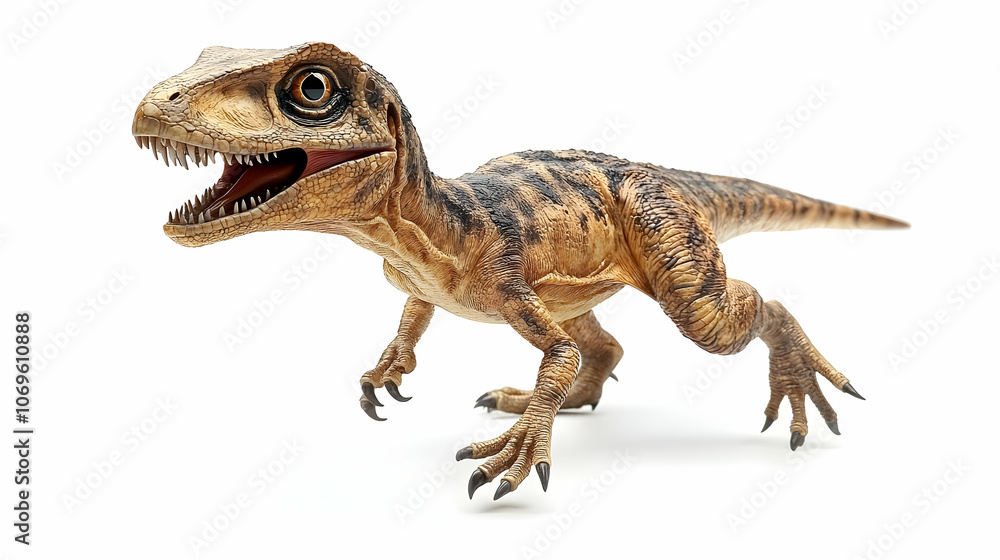 3D Illustration of a Baby Dinosaur with Open Mouth 3D Illustration of a Baby Dinosaur with Open Mouth