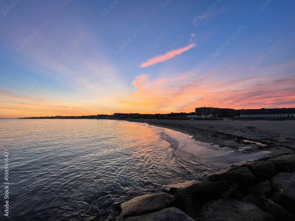 Fototapeta premium sunset on the beach
