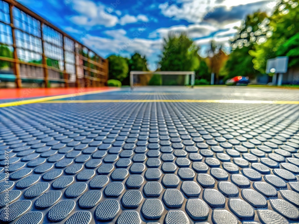 Fototapeta premium Kids Futsal Playground Flooring Macro Detail