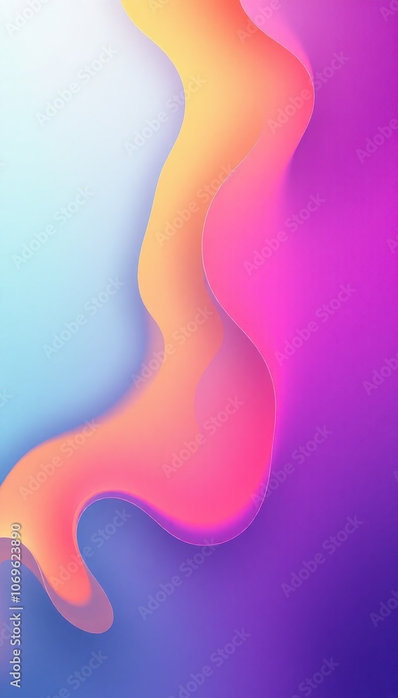 visually represents a spectrum of emotions through color gradients and fluid shapes visually represents a spectrum of emotions through color gradients and fluid shapes