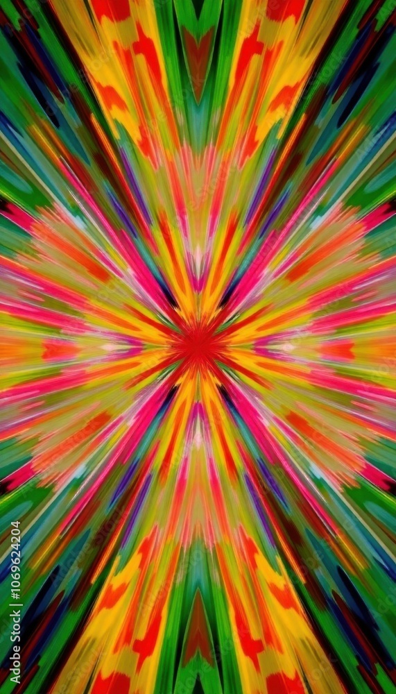 burst of colors radiating from a central point. burst of colors radiating from a central point.