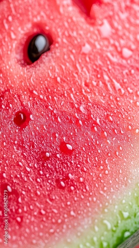 abstract background. close up of watermelon with juicy splashes and copy space.