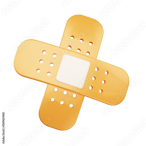 Band Aid 3D Medic Illustration