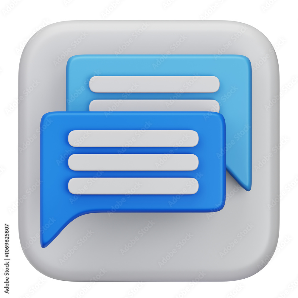 Speech Bubble Chat 3D Icon Speech Bubble Chat 3D Icon