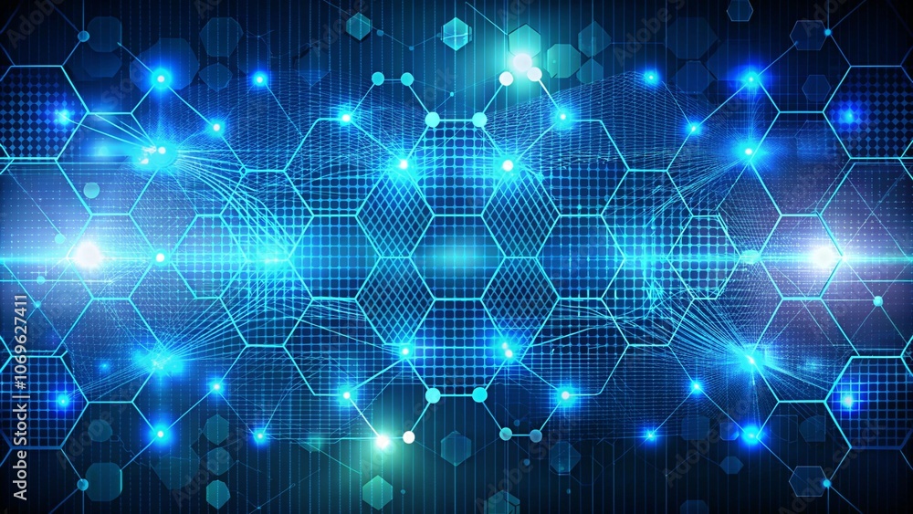 Obraz premium abstract technology betwork wire mesh background