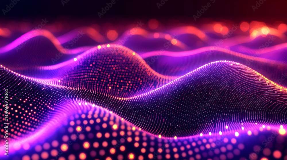Abstract Purple and Orange Wave Background, technology, digital, futuristic, modern, design Abstract Purple and Orange Wave Background, technology, digital, futuristic, modern, design