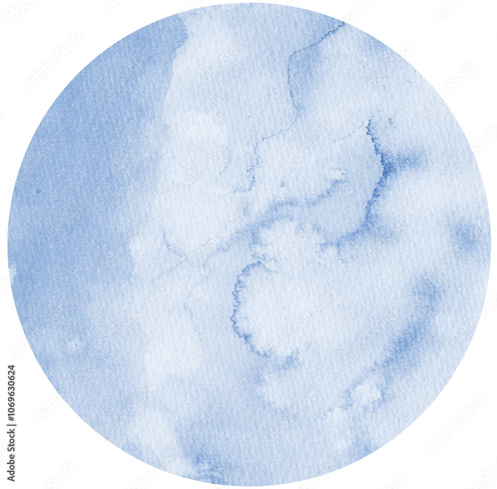 Blue Watercolor hand painted circles texture. Watercolour circle elements for design. Blue Watercolor hand painted circles texture. Watercolour circle elements for design.
