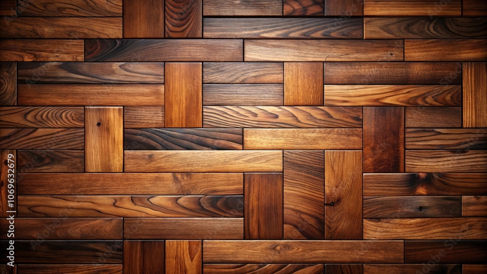 A Rich Tapestry of Interlocking Wood Panels, Each Grain Telling a Unique Story of Time and Nature's Artistry A Rich Tapestry of Interlocking Wood Panels, Each Grain Telling a Unique Story of Time and Nature's Artistry