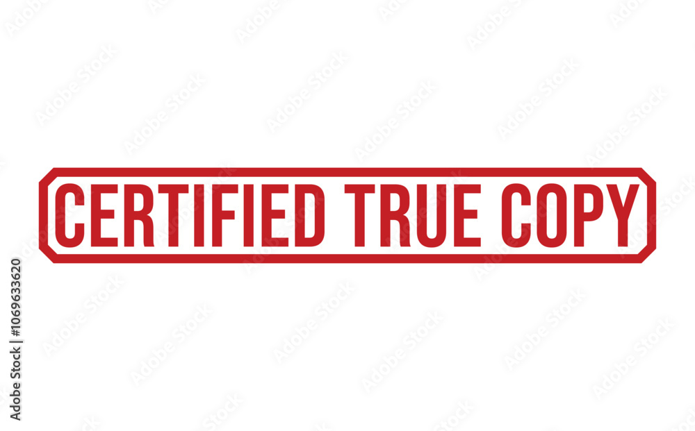 Certified True Copy rubber stamp on white background. Certified True Copy Stamp. Certified True Copy rubber stamp on white background. Certified True Copy Stamp.